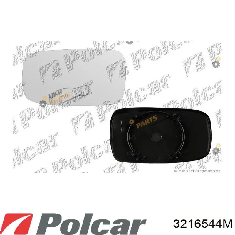 3216544M Polcar cristal de espejo retrovisor exterior izquierdo