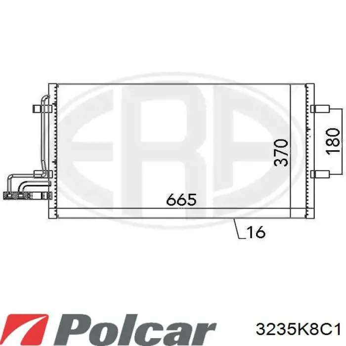 3235K8C1 Polcar condensador aire acondicionado