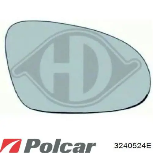 3240524E Polcar espejo retrovisor derecho