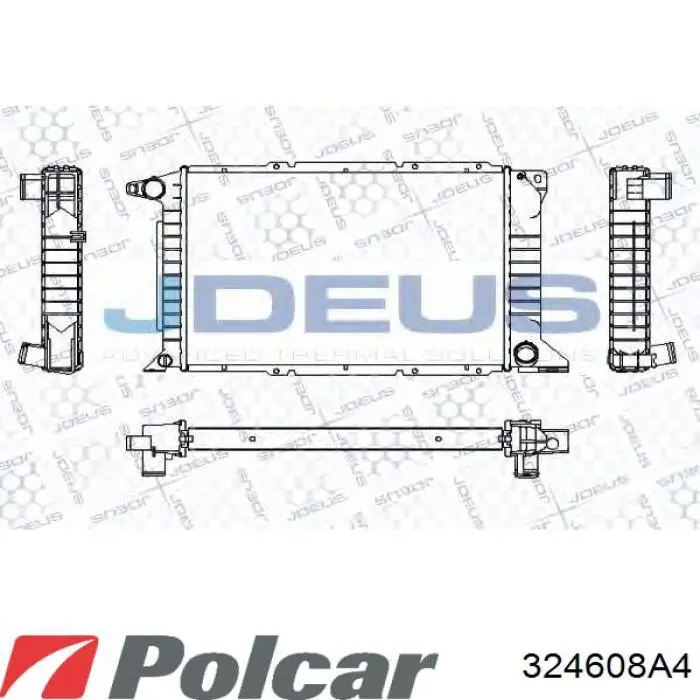 Radiador 94VB8005HB Ford