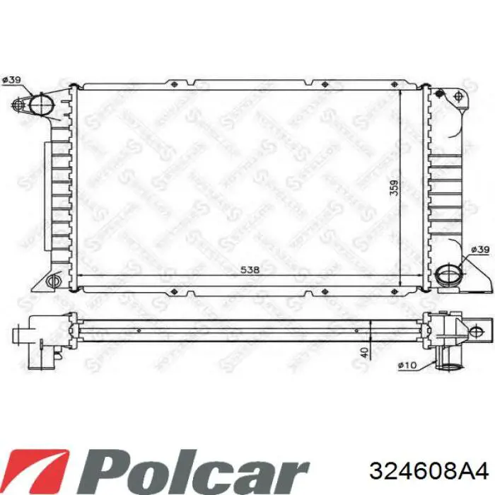Comprar 94VB8005HB Ford Radiador de auto