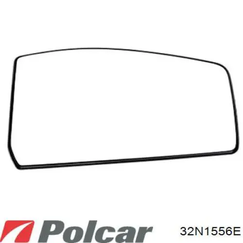 32N1556E Polcar cristal de espejo retrovisor exterior derecho