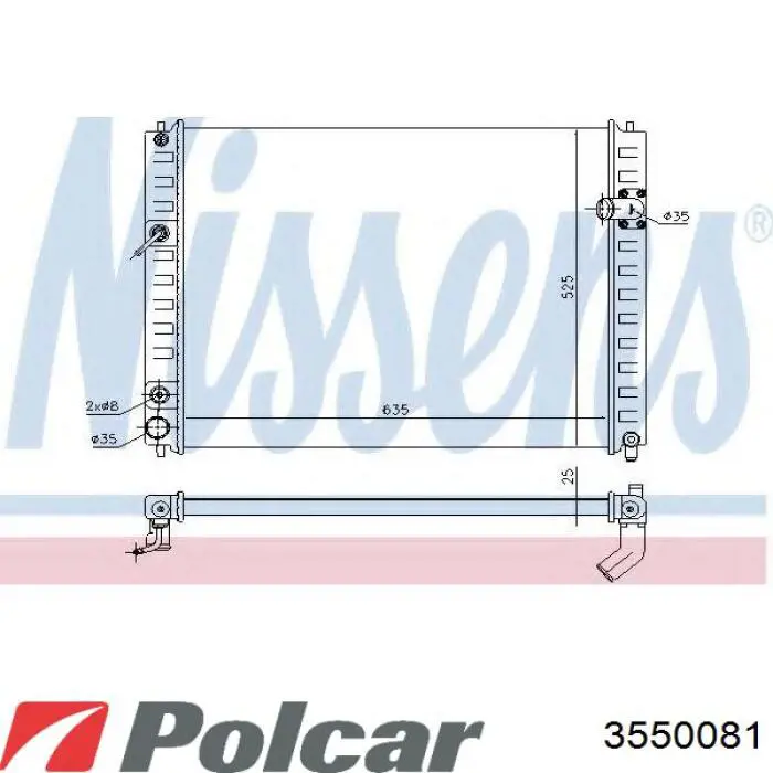Comprar 3550081 Polcar Radiador de auto