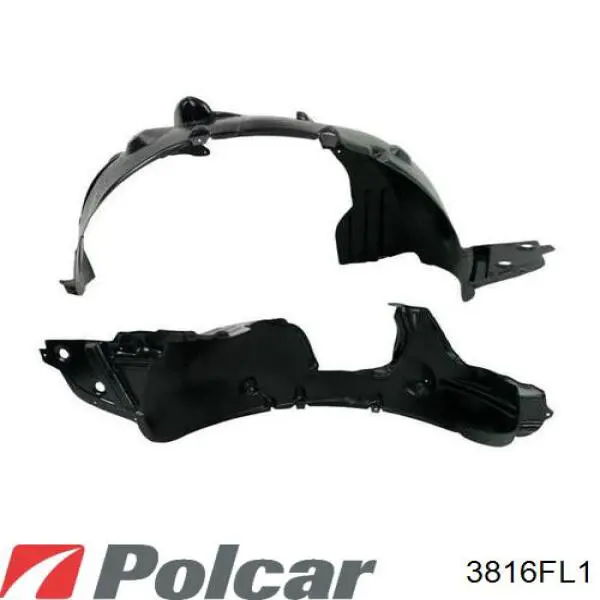 Comprar 3816FL1 Polcar Guardalodos interior izquierdo, guardafango delantero