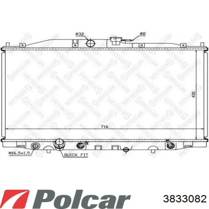 Comprar 3833082 Polcar Radiador de auto