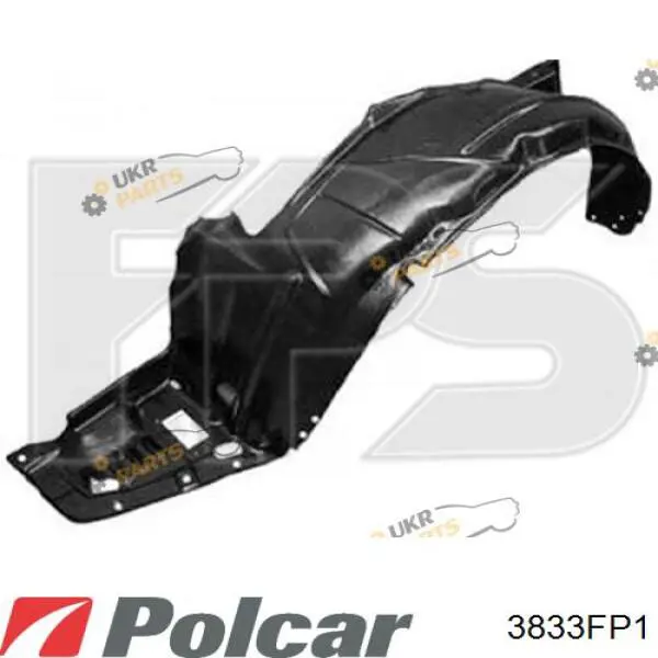 Guardabarros interior derecho, aleta delantera Polcar 3833FP1 precio, desde 25,28 EUR