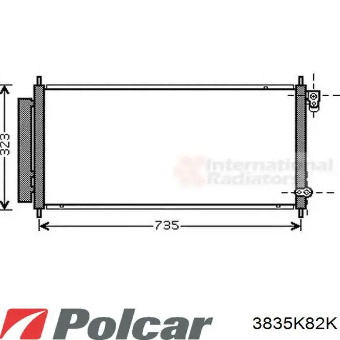 3835K82K Polcar condensador aire acondicionado