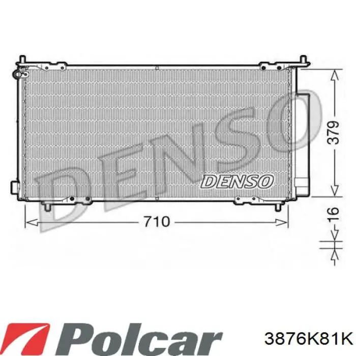 3876K81K Polcar condensador aire acondicionado