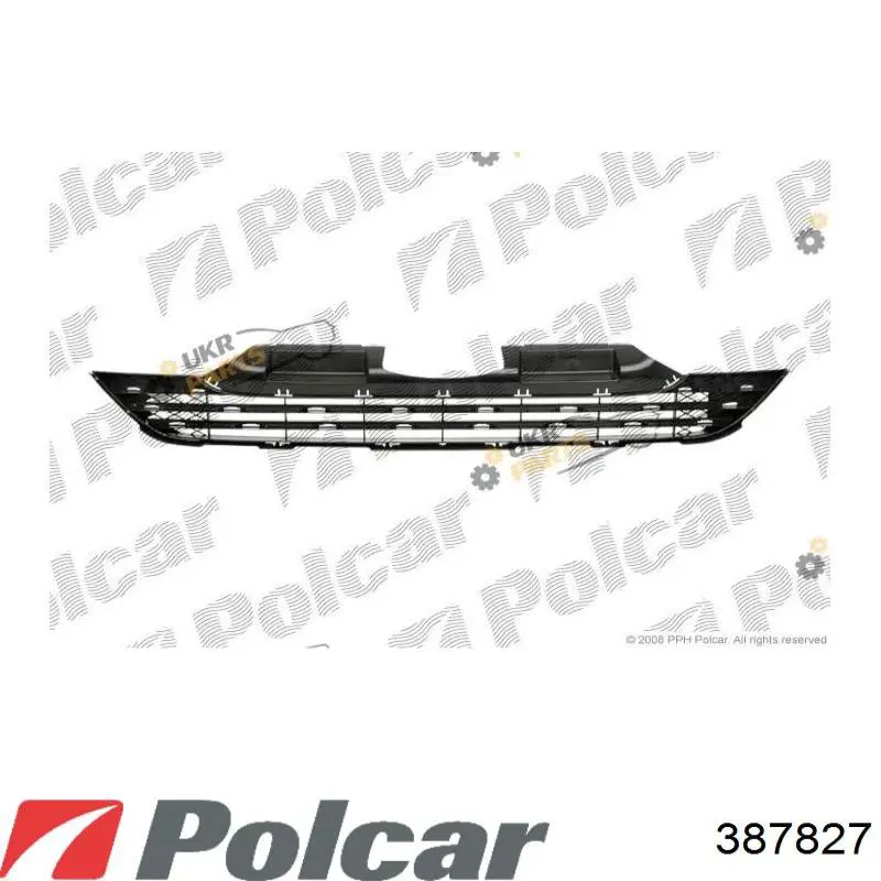 387827 Polcar rejilla de ventilación, parachoques delantero