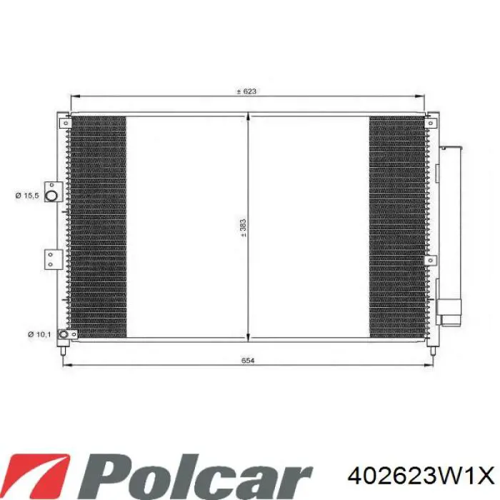 402623W1X Polcar rodete ventilador, refrigeración de motor