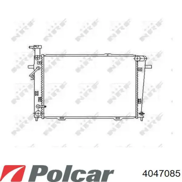 404708-6 Polcar radiador refrigeración del motor