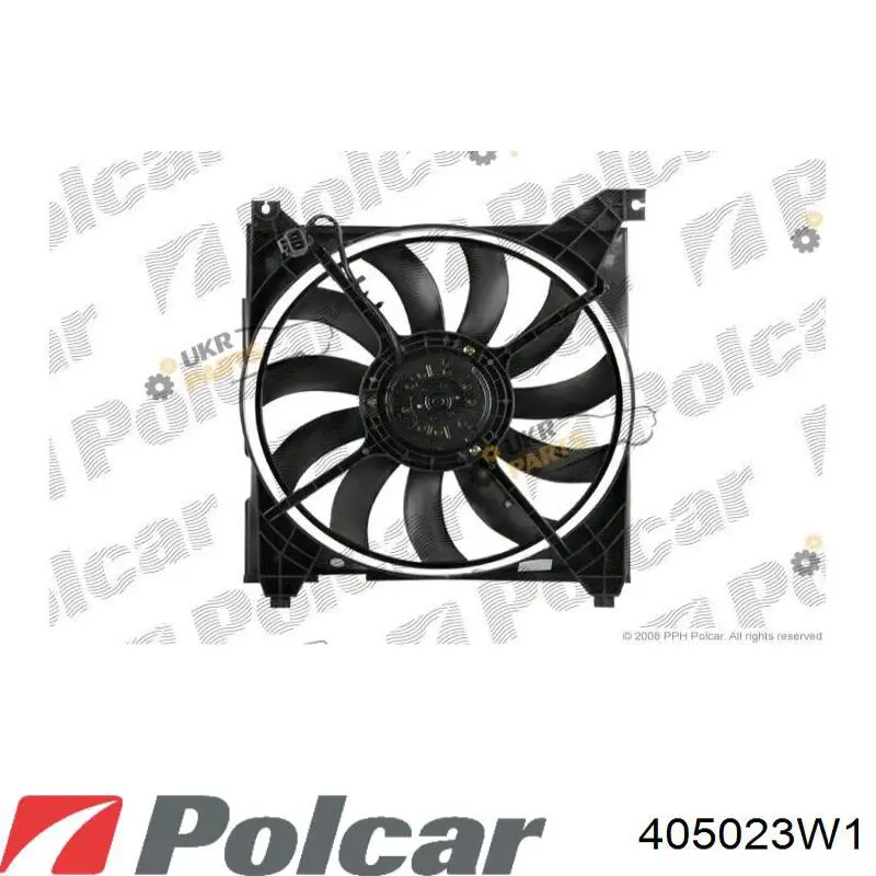 Ventilador del radiador 405023W1 Polcar