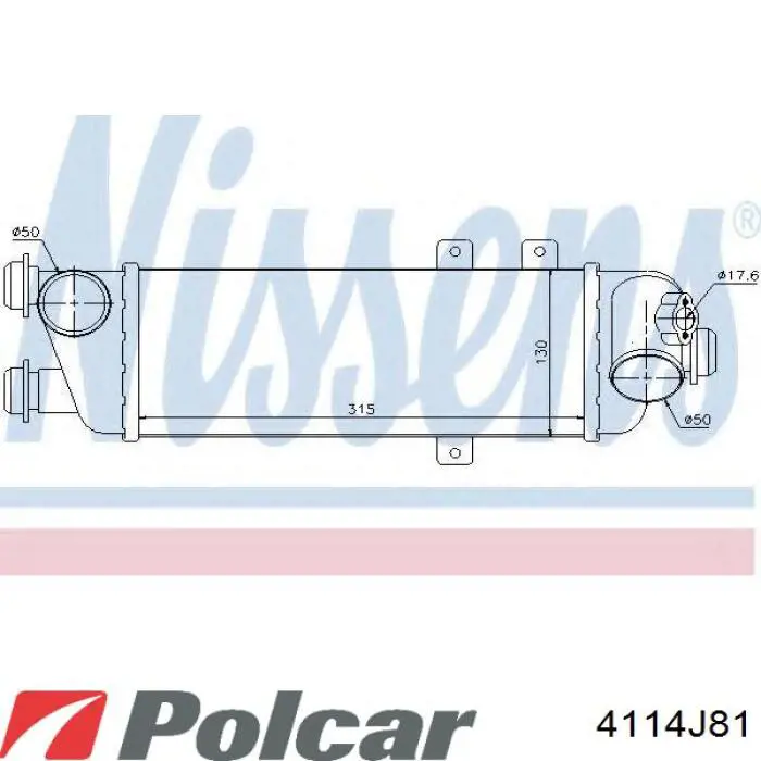 4114J8-1 Polcar radiador de aceite