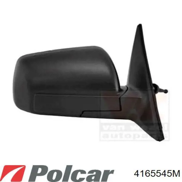 4165545M Polcar cristal de espejo retrovisor exterior izquierdo