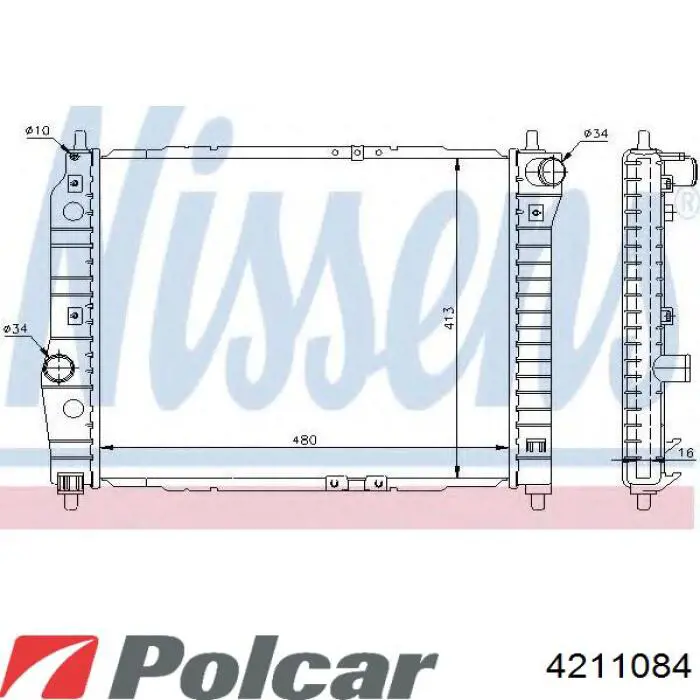Água radiador Polcar 4211084 precio, desde 93,18 EUR