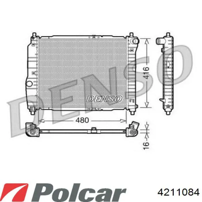 421108-4 Polcar radiador