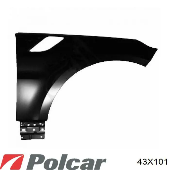 Aleta delantera izquierda Polcar 43X101 precio, desde 216,35 EUR