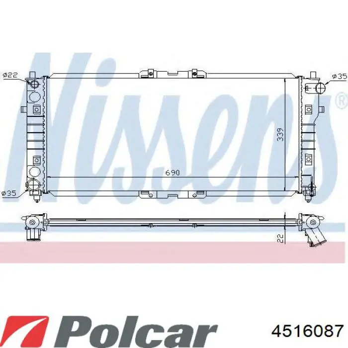 KL1915200F Mazda radiador refrigeración del motor