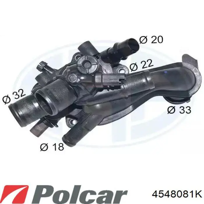 4548081K Polcar radiador refrigeración del motor