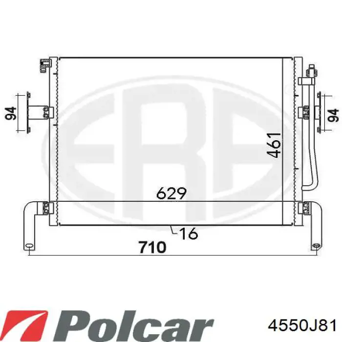 Comprar 4550J81 Polcar Turbo intercooler