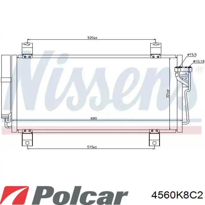 Q172-0132 Q-fix condensador aire acondicionado