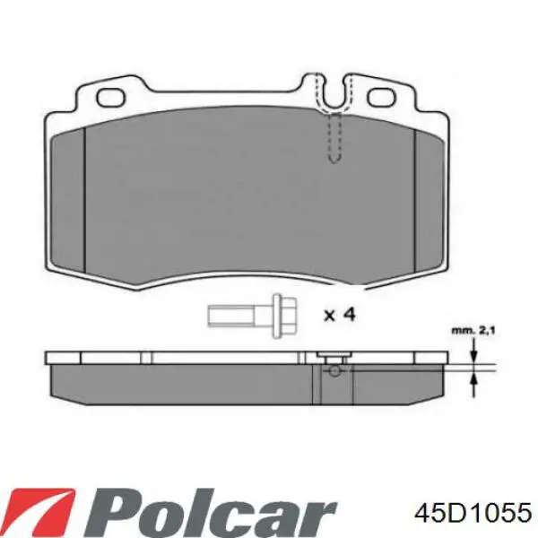 Moldura de rejilla de radiador izquierda POLCAR 45D1055