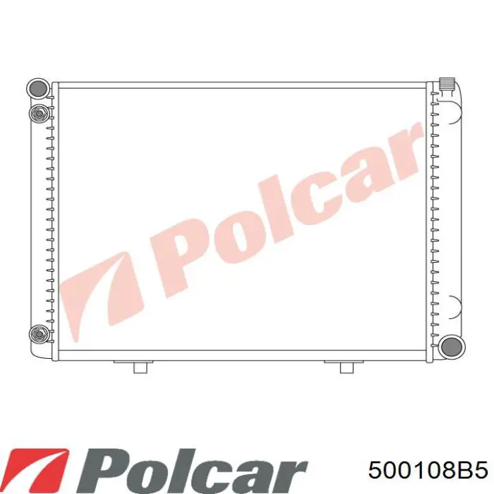 500108B5 Polcar radiador refrigeración del motor