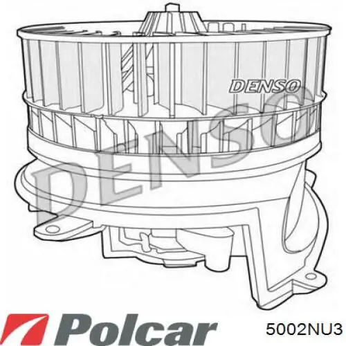 5002NU-3 Polcar motor eléctrico, ventilador habitáculo