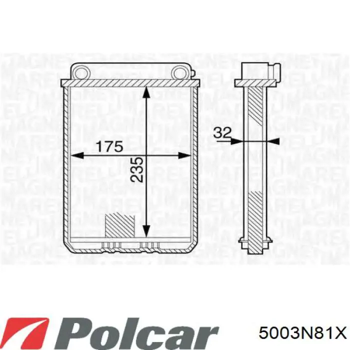 5003N81X Polcar radiador de calefacción