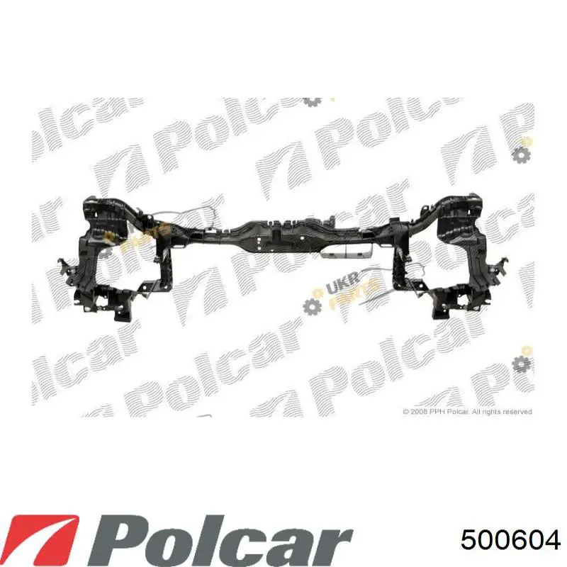 500604 Polcar soporte de radiador completo