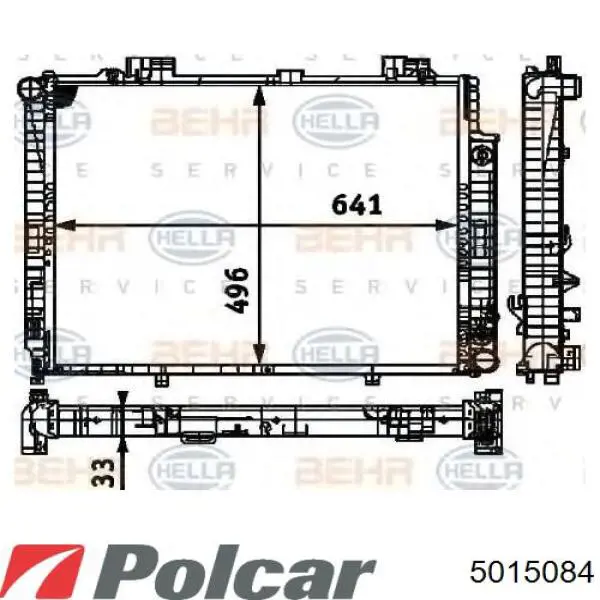 Água radiador Polcar 5015084 precio, desde 135,18 EUR