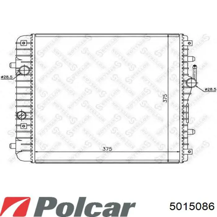 Radiador 2105003403 Mercedes