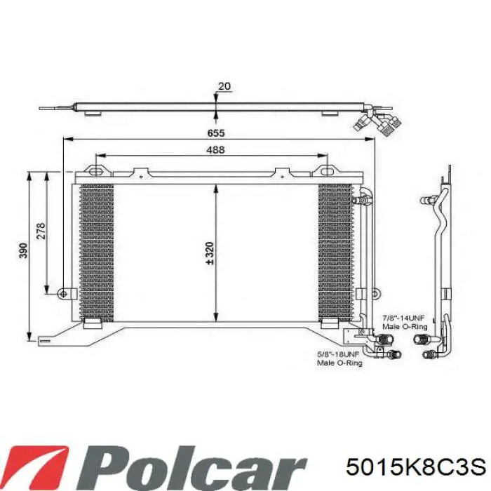 5015K8C3S Polcar condensador aire acondicionado
