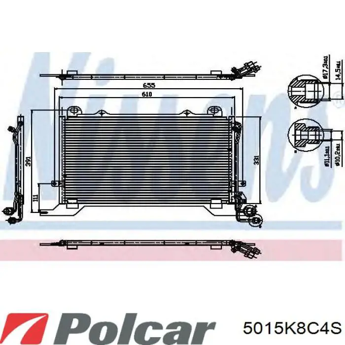 5015K8C4S Polcar condensador aire acondicionado