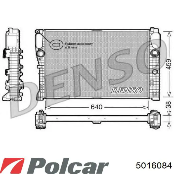 501608-4 Polcar radiador refrigeración del motor