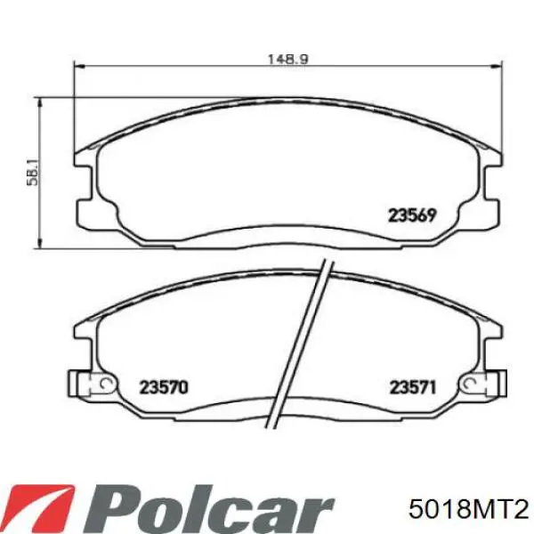 5018MT2 Polcar muelle neumático, suspensión, eje trasero