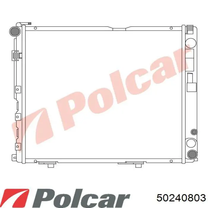 50240803 Polcar radiador refrigeración del motor