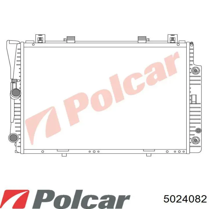 502408-2 Polcar radiador refrigeración del motor