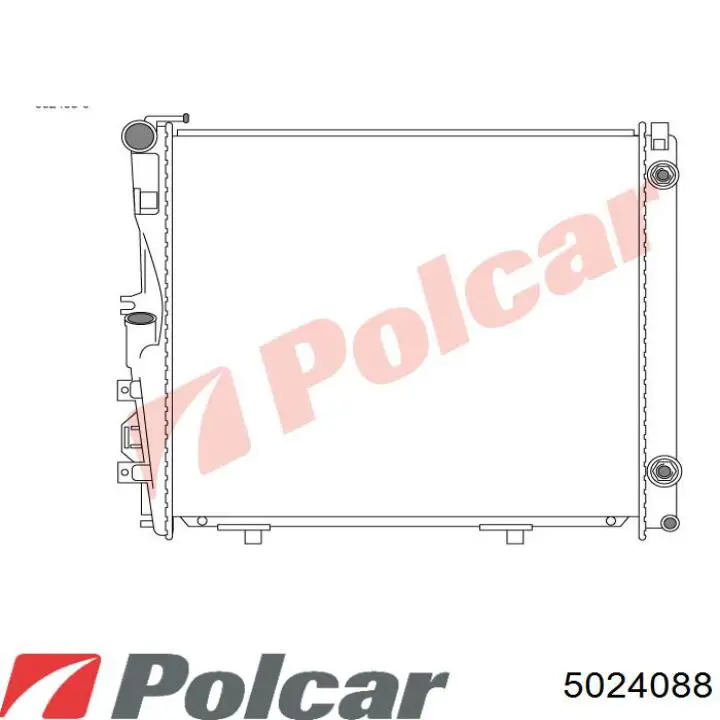 502408-8 Polcar radiador refrigeración del motor