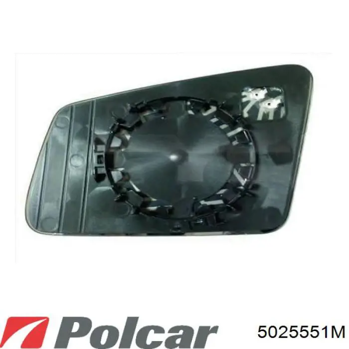 5025551E Polcar cristal de espejo retrovisor exterior derecho