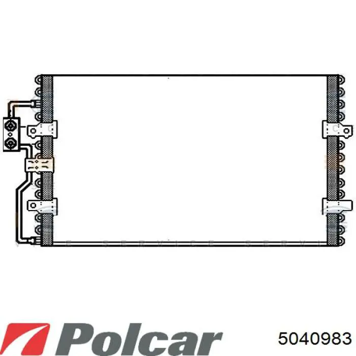 504098-3 Polcar parachoques trasero, parte derecha