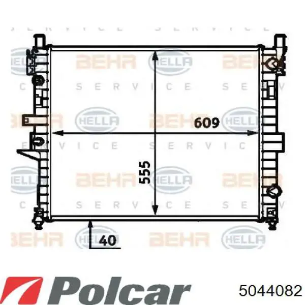 5044082 Polcar radiador