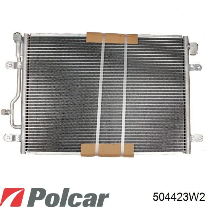 504423W2 Polcar difusor de radiador, ventilador de refrigeración, condensador del aire acondicionado, completo con motor y rodete