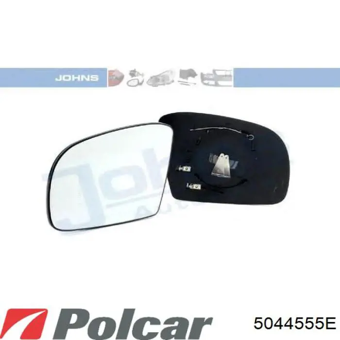 5044555E Polcar cristal de espejo retrovisor exterior derecho