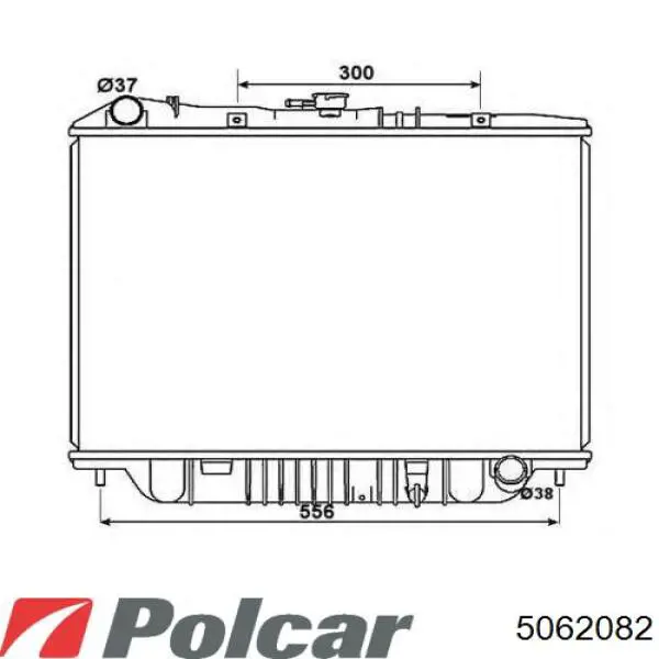 506208-2 Polcar radiador refrigeración del motor