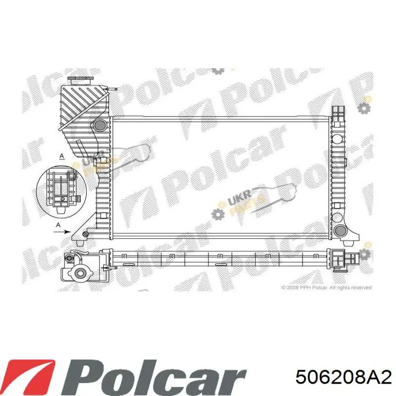 Água radiador Polcar 506208A2 precio, desde 144,52 EUR