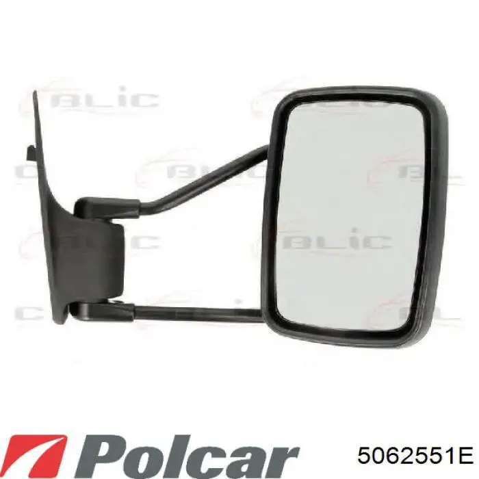 5062551E Polcar cristal de espejo retrovisor exterior derecho