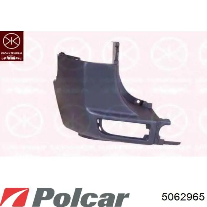 5062965 Polcar Parachoques trasero, parte central