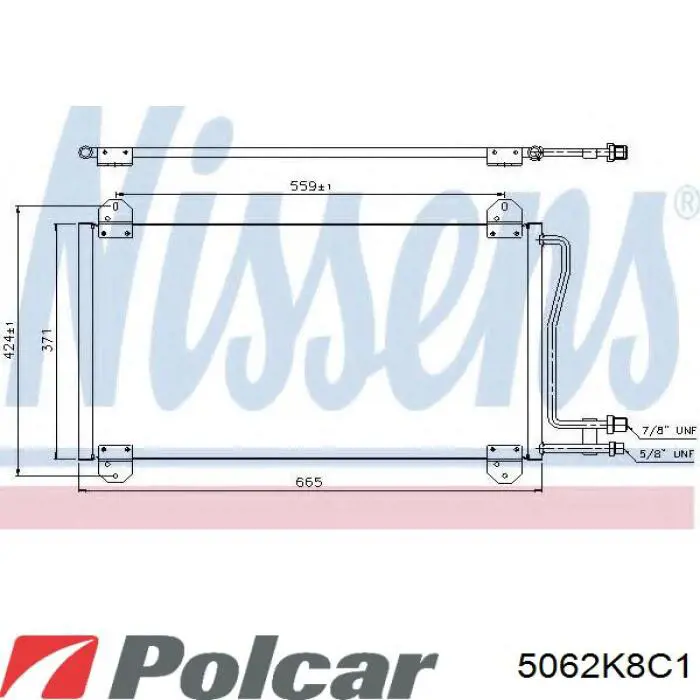 5062K8C1 Polcar condensador aire acondicionado