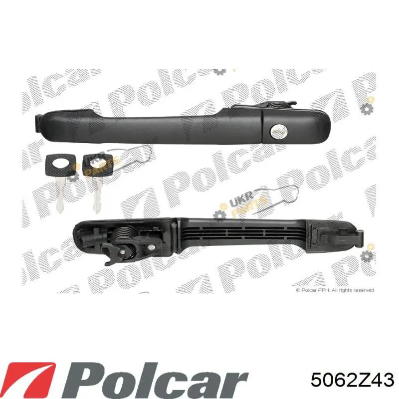 Comprar 5062Z43 Polcar Manilla de puerta exterior delantero